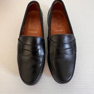 Allen Edmonds Cavanaugh Pinch Penny Black Leather Slip-On Loafers - Sz 7 D